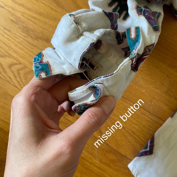 vintage wrangler women western button up - Picture 2 of 2